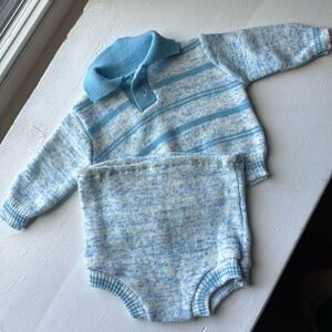 Matching set - newborn vintage